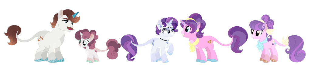 Mlp Rarity's Family Rarity Family Redesign by Strawberry-Spritz on DeviantArt