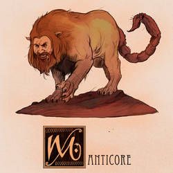 M is for Manticore by Deimos-Remus