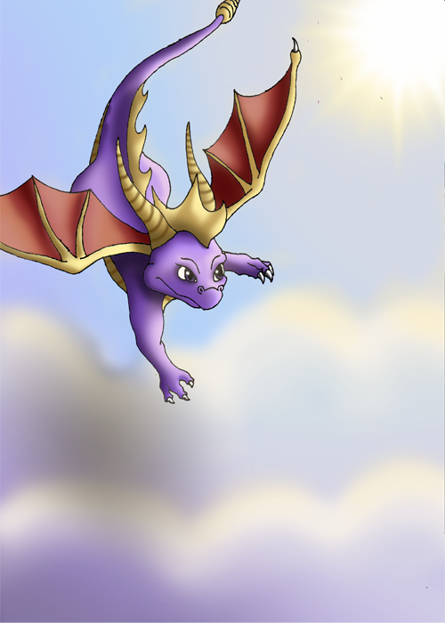 Spyro The Dragon Flying