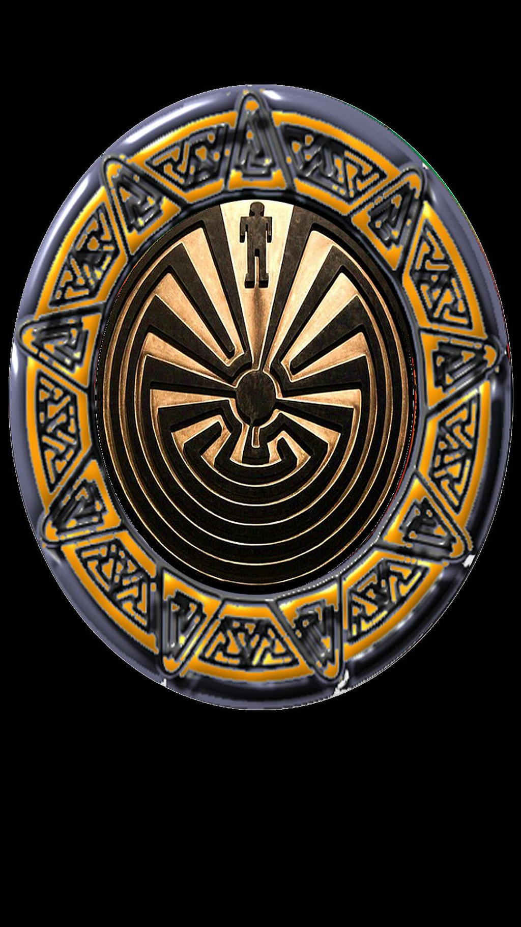 Nordic Runes Native American Man in Maze by ej2dole on DeviantArt