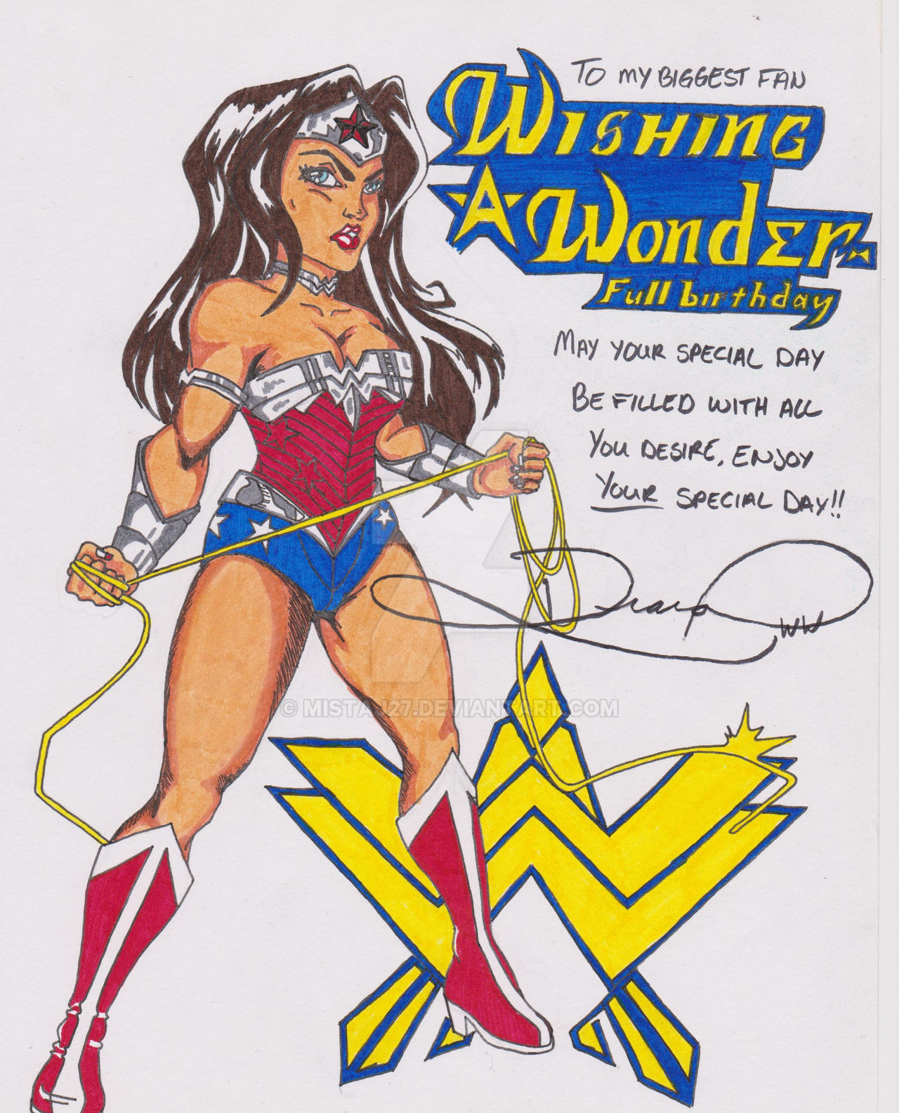 Wonder Woman Birthday Card By Mistaj27 On DeviantArt.