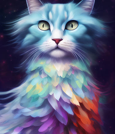Blue-Tack Cat by shenzhuxi on DeviantArt