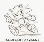 Drawing Sonic Video by Gryphon-HB