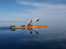 Paddling on glass