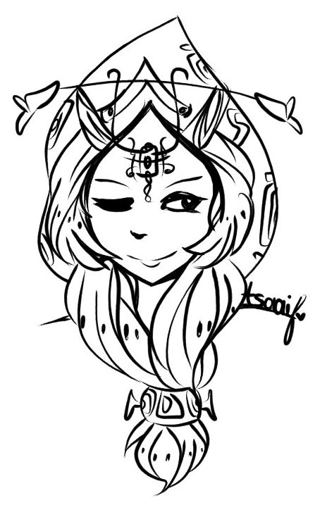 my lame true form!midna doodle