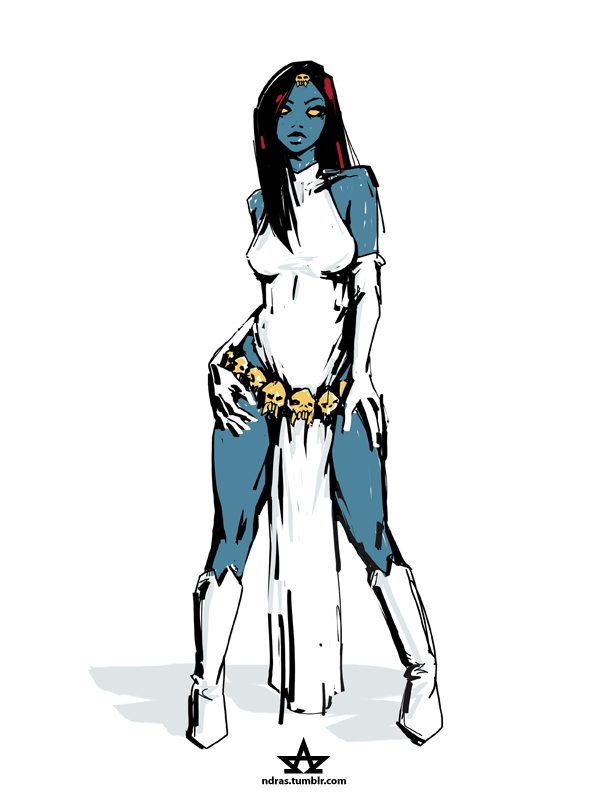 mystique fan art sketch