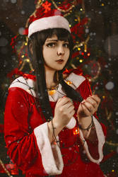 K-on! Mio Christmas Cosplay by Bizarre-Deer