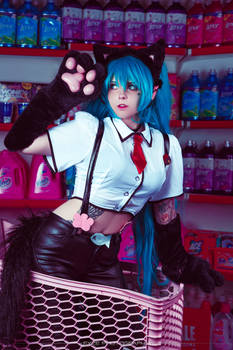 Hatsune Miku Nekomimi Switch Cosplay