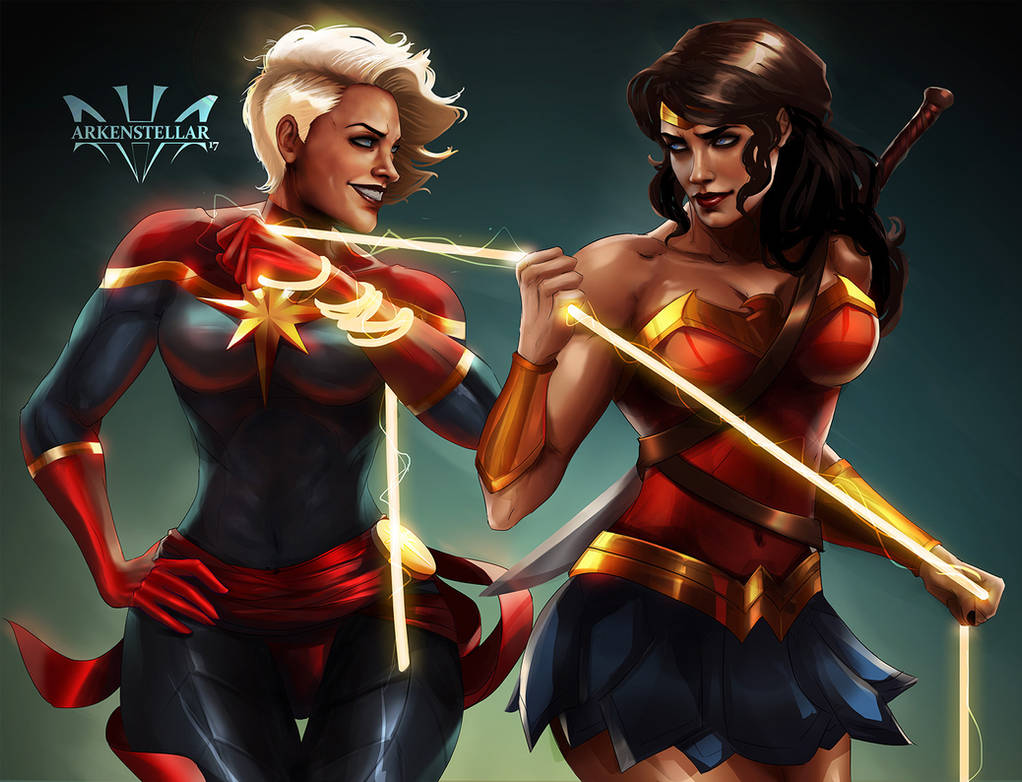 Wonder Woman and Captain Marvel Shazam