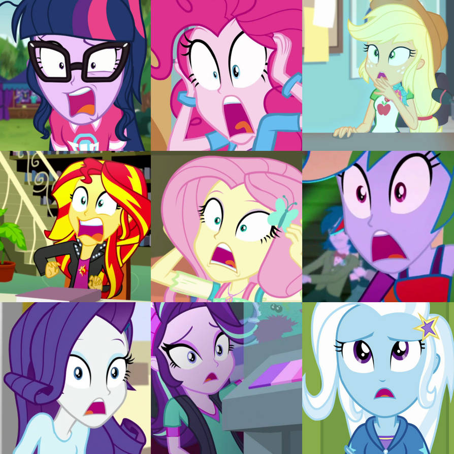 The Mane 9 Shocked by ammarzafran190310 on DeviantArt