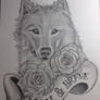 Wolf and Roses