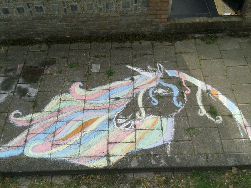 Coloured unicorn