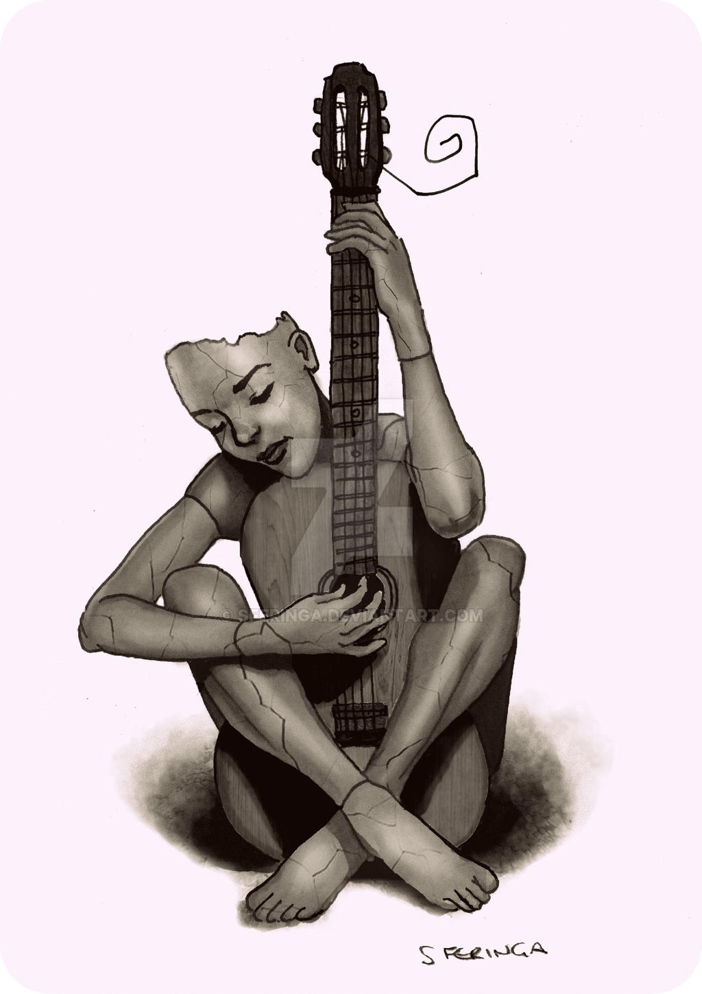 Mannequin Playing Guitar