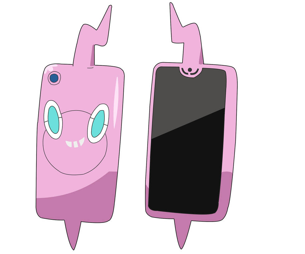 Pink Rotom Yue Rotom Phone by Ninninjoy on DeviantArt