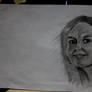 Pencil drawing, First portrait: My mother