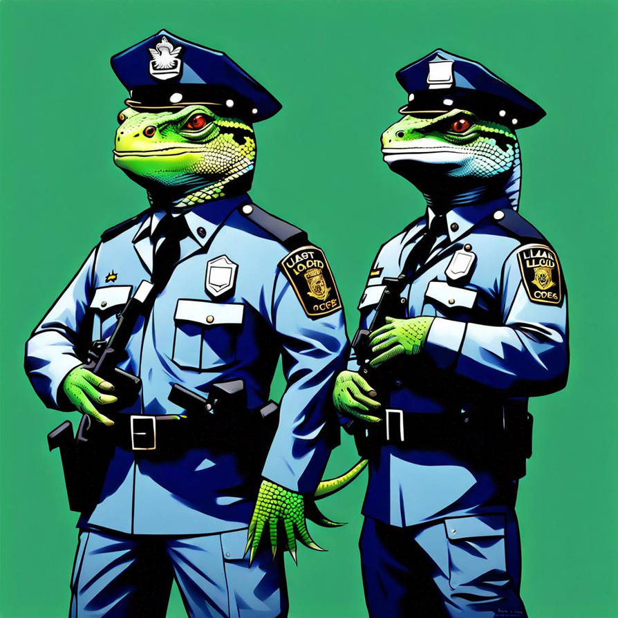Lizard Cops In Uniform by tank-chameleon85 on DeviantArt