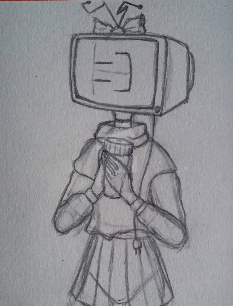 TV Head Sketch by Metamorphomaniac on DeviantArt