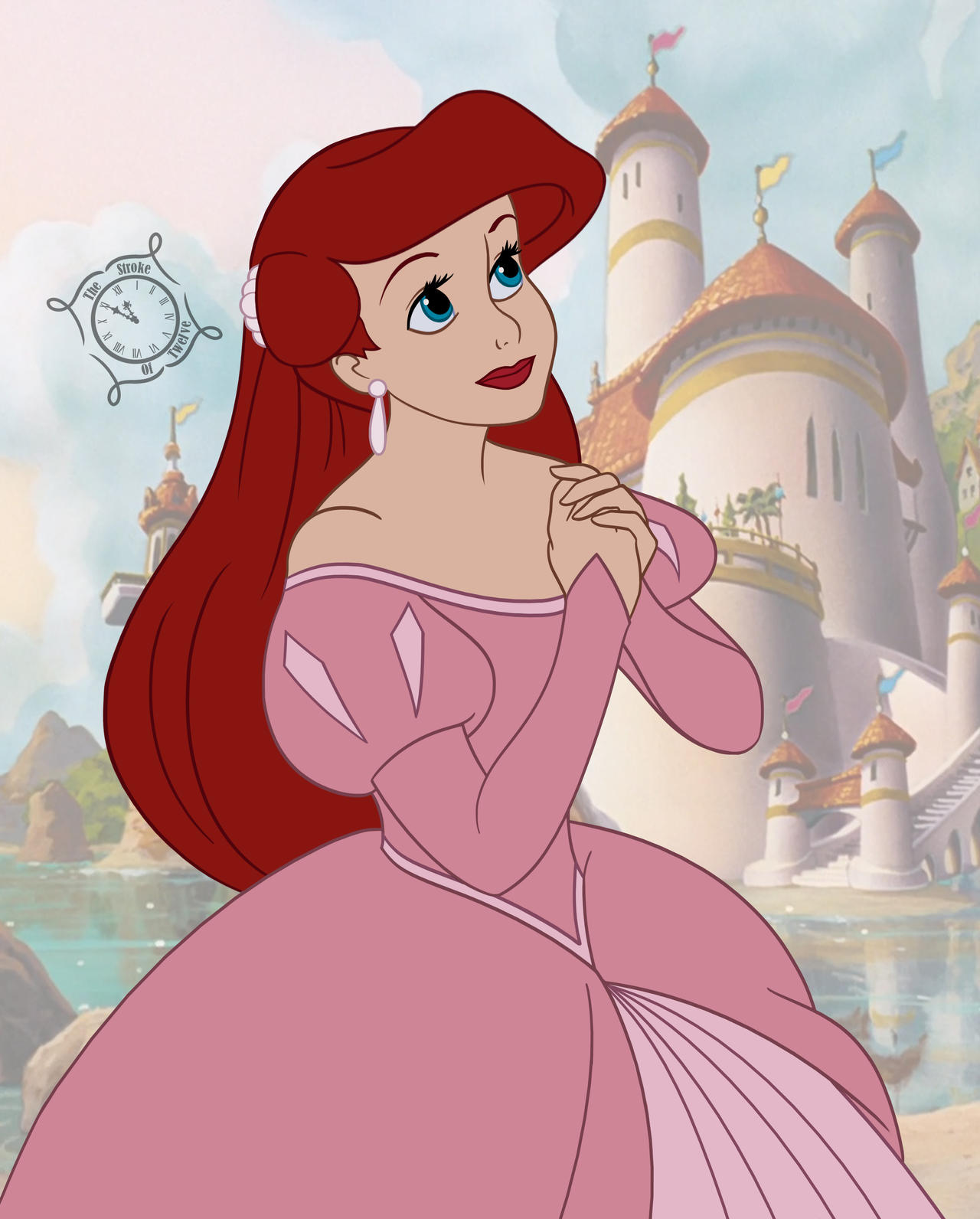 disney ariel in pink dress Ariel in her beautiful pink dress!! Definitely one of my fave outfits of her!! . What's your fave look for ariel? . #disney #disneyprincesses #disneyart #disneyfanart #disneythelittlemermaid #thelittlemermaid #ariel #arielart #