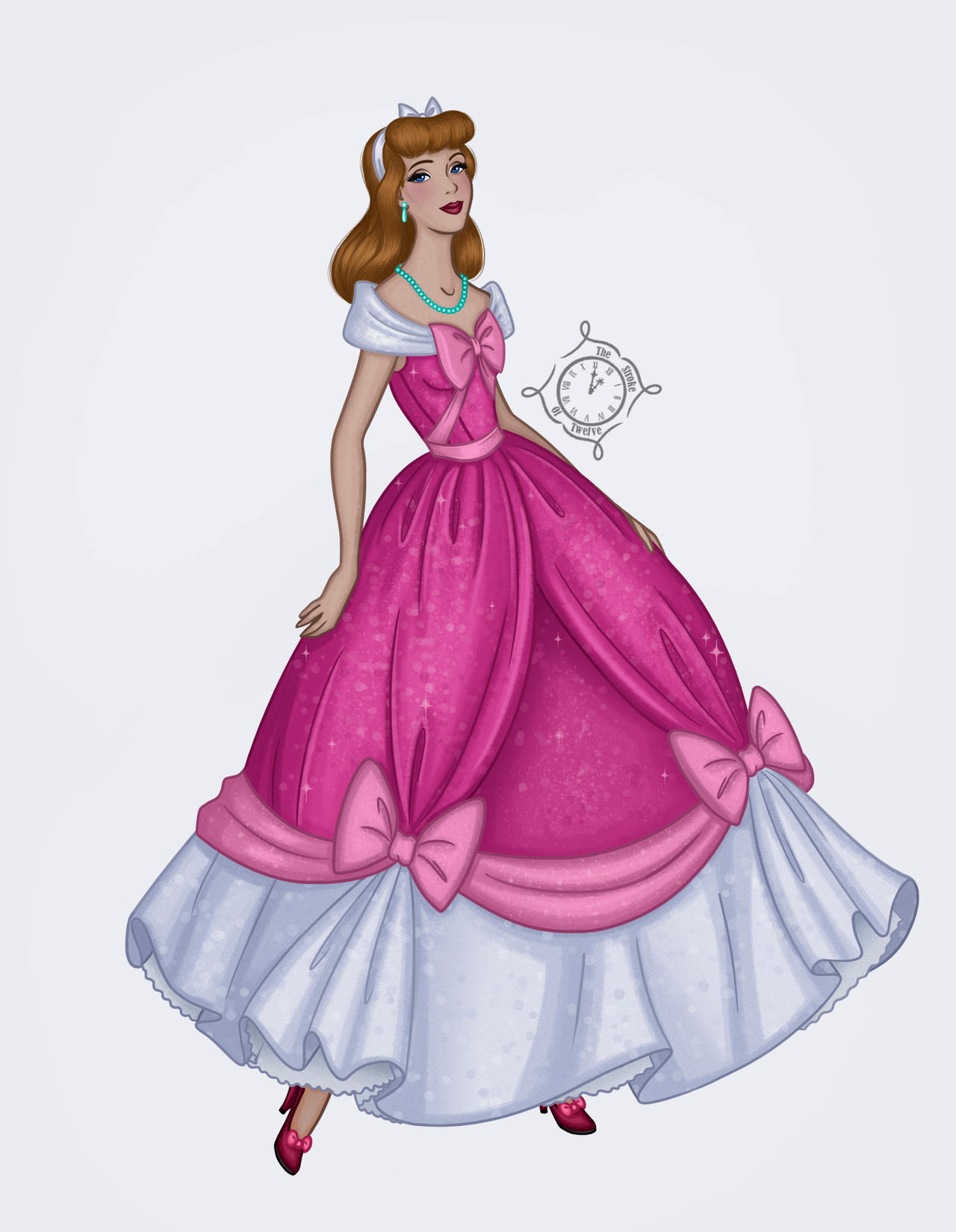 Cinderella in pink by TheStrokeofTwelve on DeviantArt Cinderella in pink by TheStrokeofTwelve on DeviantArt