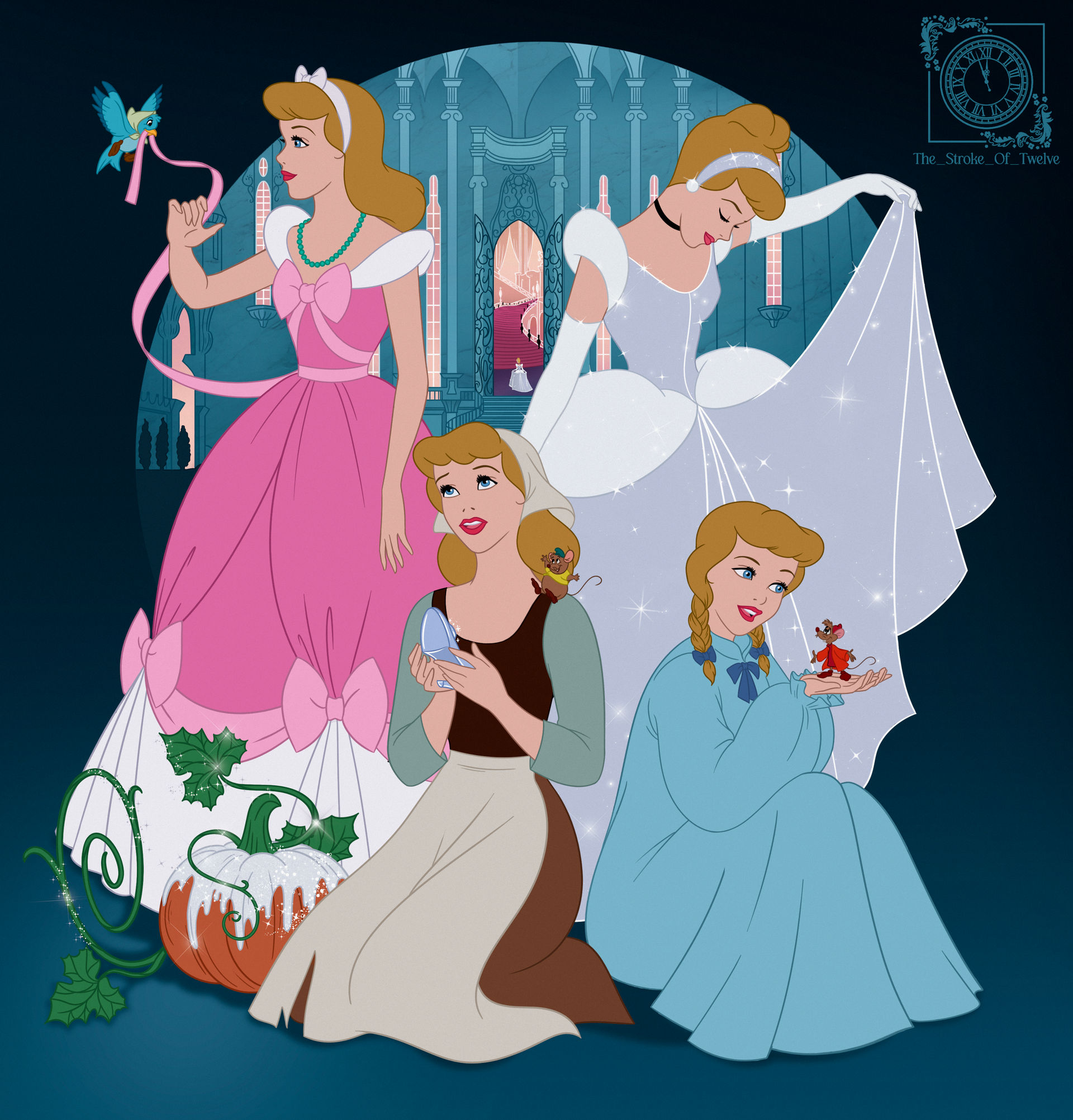 Walt Disney's Cinderella by TheStrokeofTwelve on DeviantArt