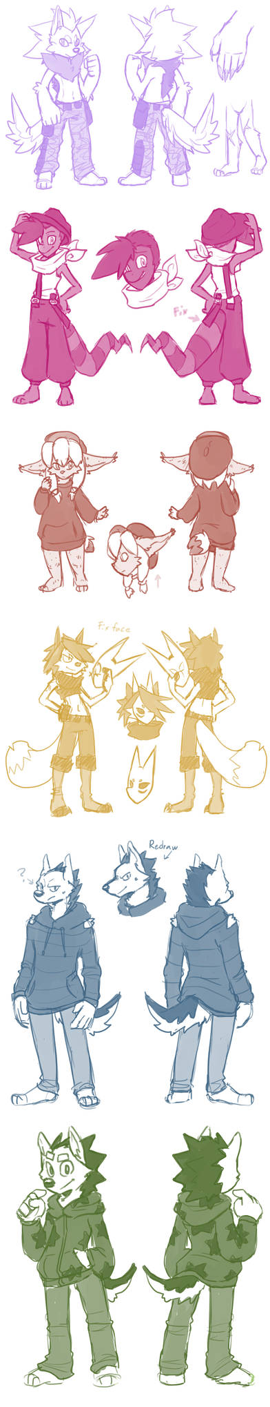 Reference sketches by UnknownSpy on DeviantArt