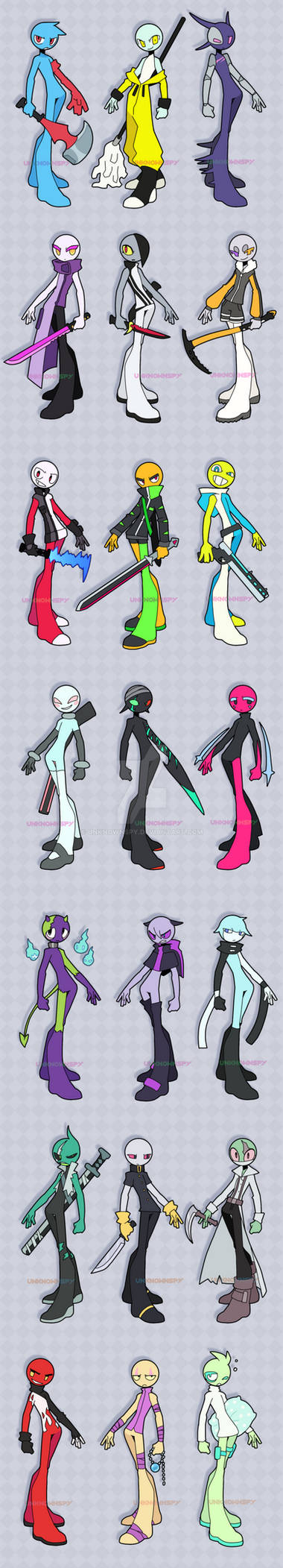 Stick Drawing/design Stickman designs 2 by UnknownSpy on DeviantArt
