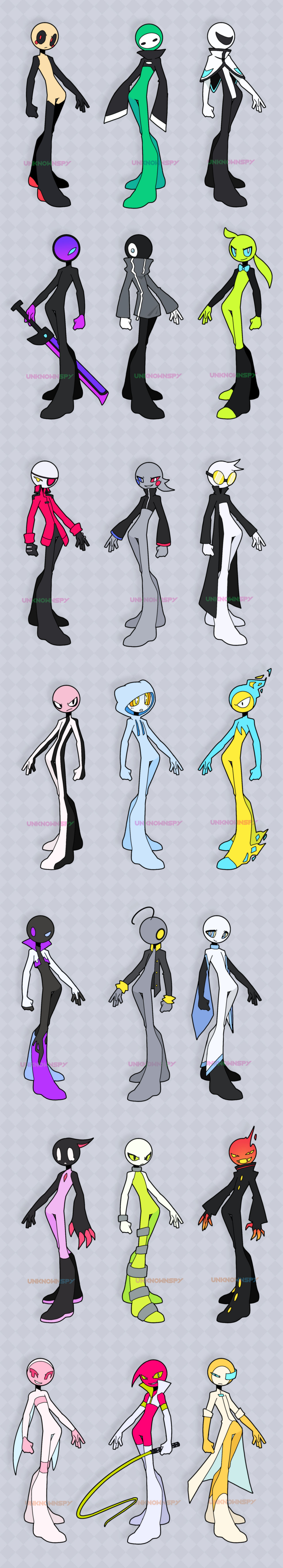 Stick Drawing/design Stickman designs by UnknownSpy on DeviantArt
