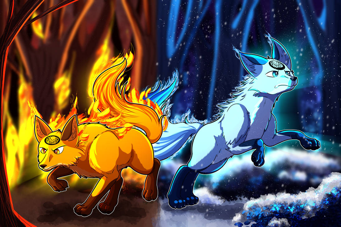 Spririt Fox Spirit Foxes by LittleTigressDA on DeviantArt
