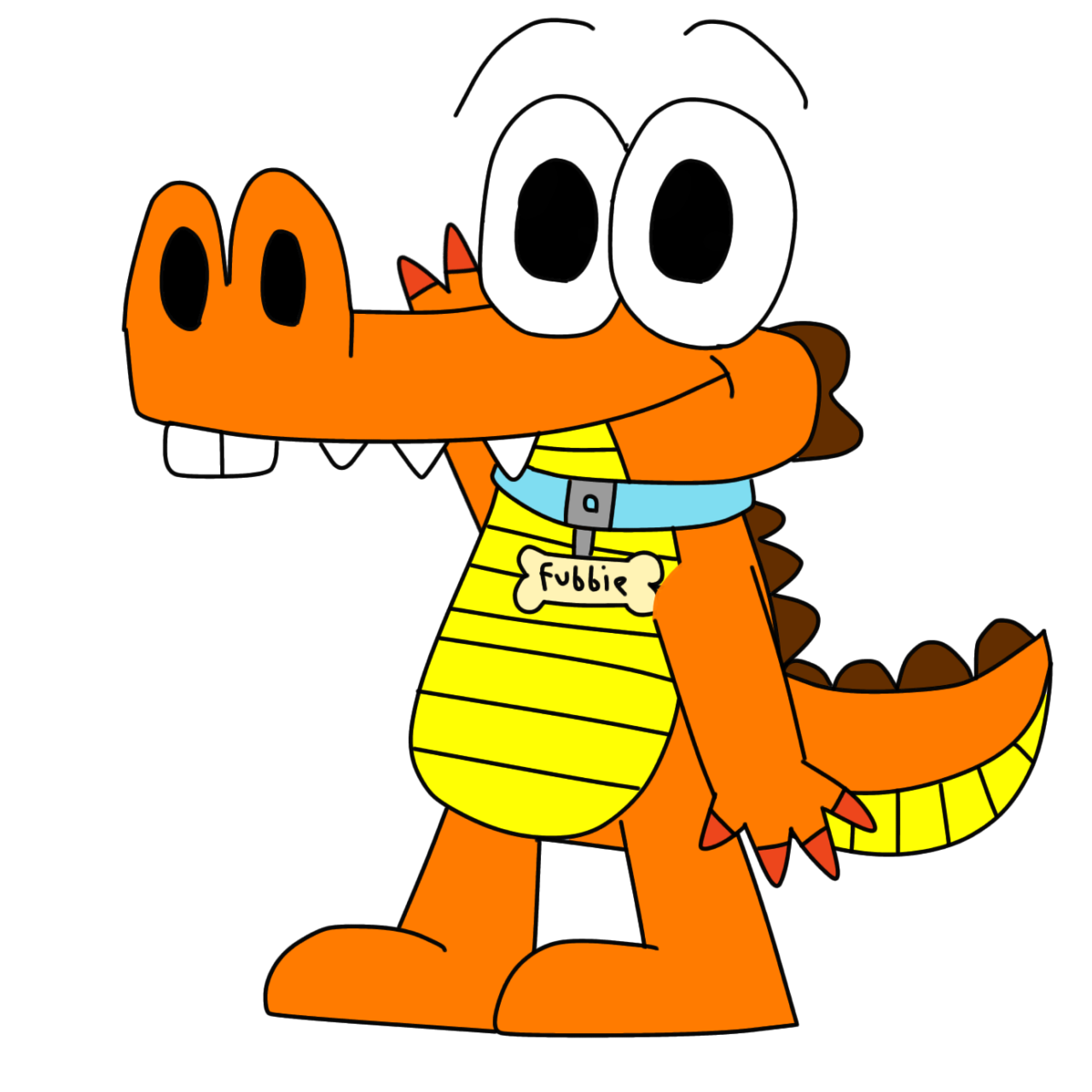 Fubbie the Orange Crocodile