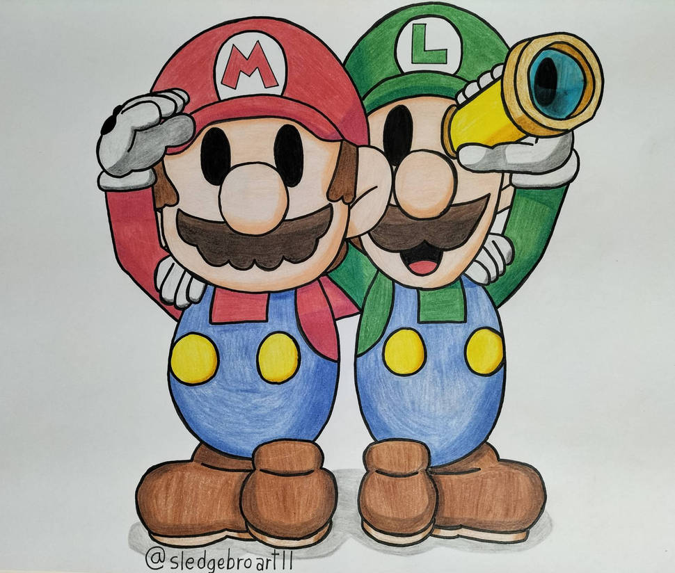 Sledge Bro Paper Paper Mario and Luigi Brothership by sledgebroart11 on DeviantArt