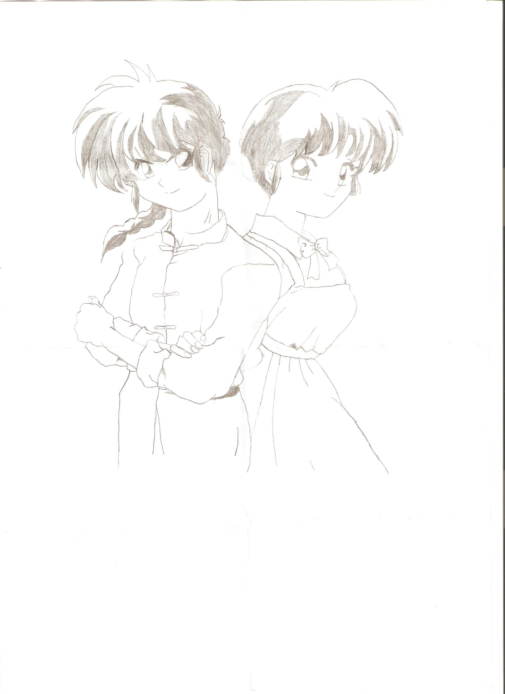 Akane Drawing Ranma Ranma and Akane - Fan Art by Dot-SeRg on DeviantArt