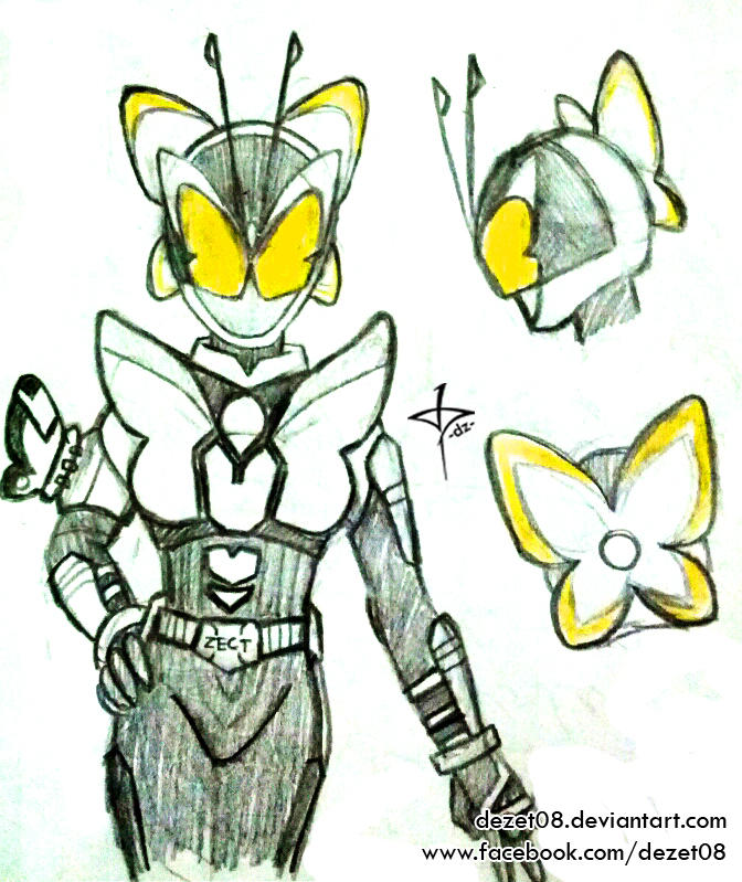 Butterfly rider for Renge from Kabuto series by dezet08 on DeviantArt
