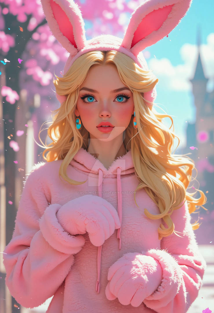 Ffluffy Rabbit Peach - Fluffy rabbit by Lordniceguy02 on DeviantArt