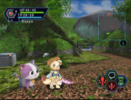 Buddy and Koppa in Phantasy Star Online