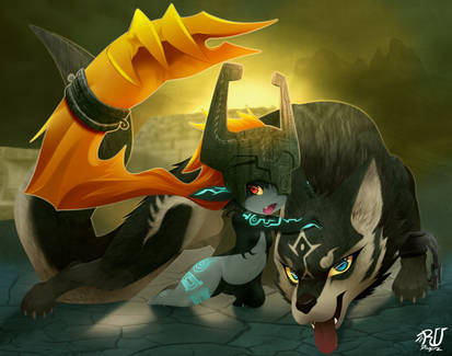 Midna and Wolf Link