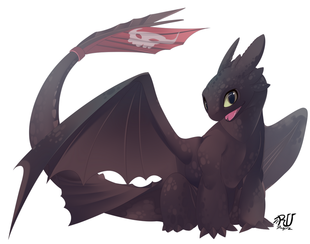 Toothless (fan art4/10) by phation on DeviantArt