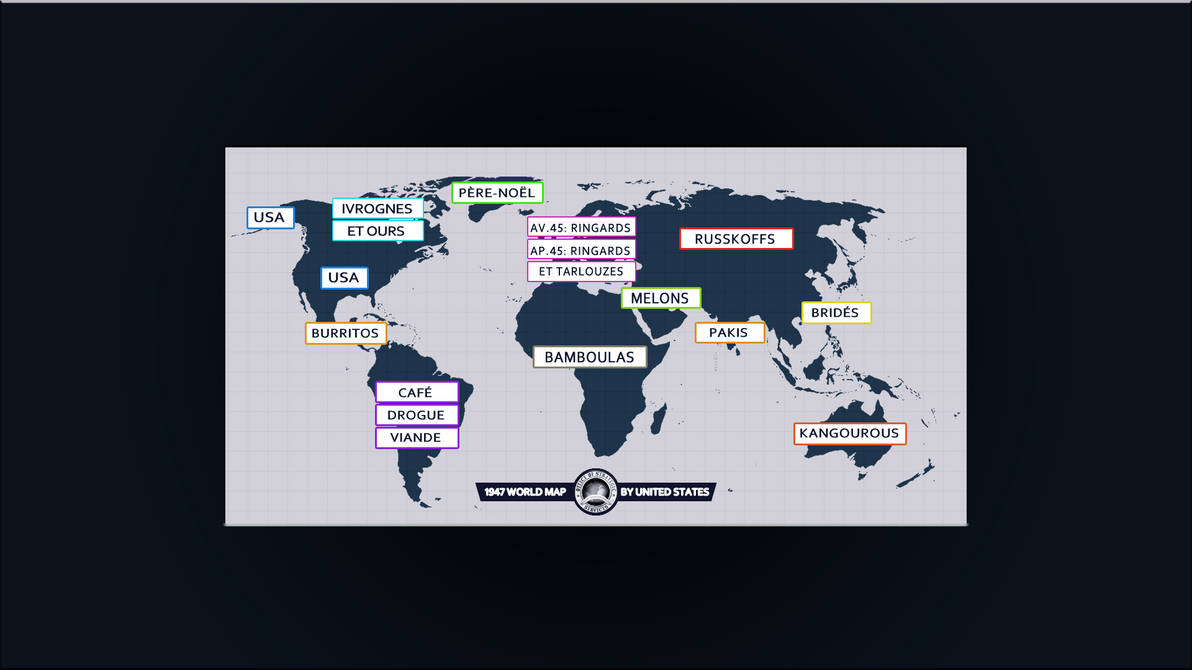 ExoConference - 1947 World Map By United States by DiggerEl7