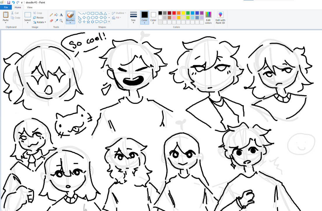 MS paint doodles by squidimos on DeviantArt