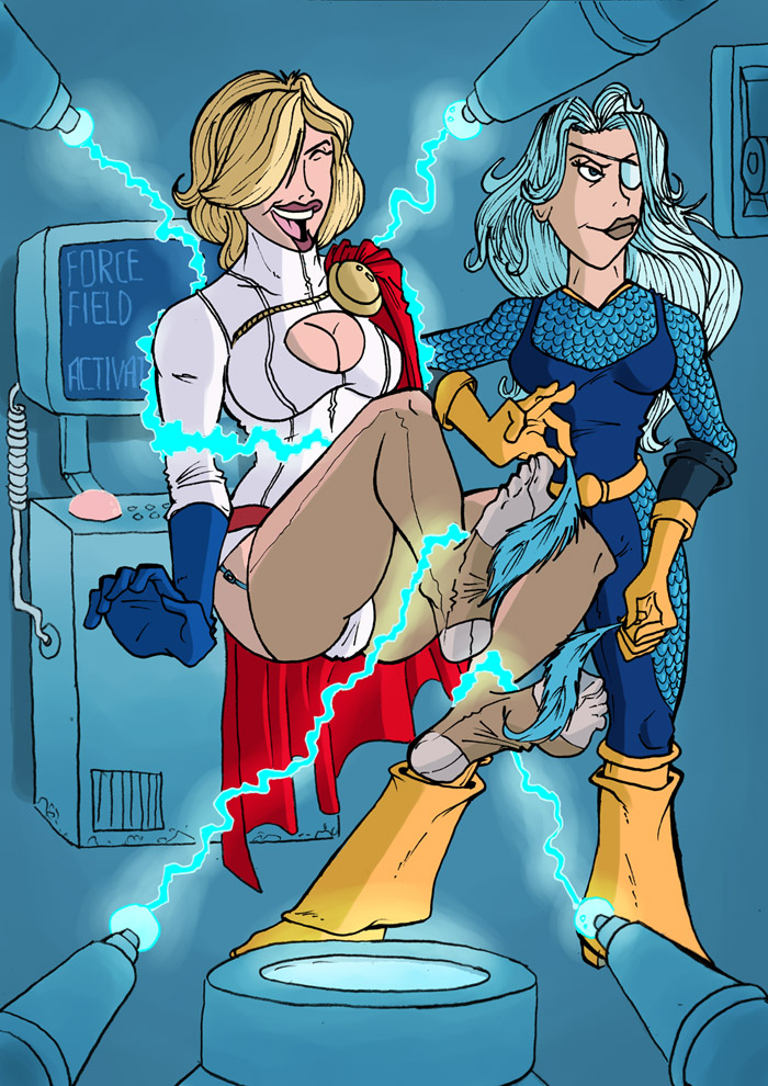 Power girl and Savage pic 01