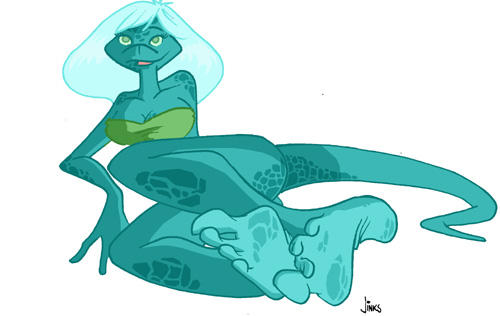Kim the blue lizard by JinksLizard on DeviantArt