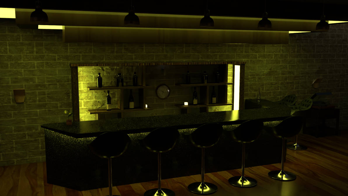 3D Bar Render by AmerAbdelhamid on DeviantArt