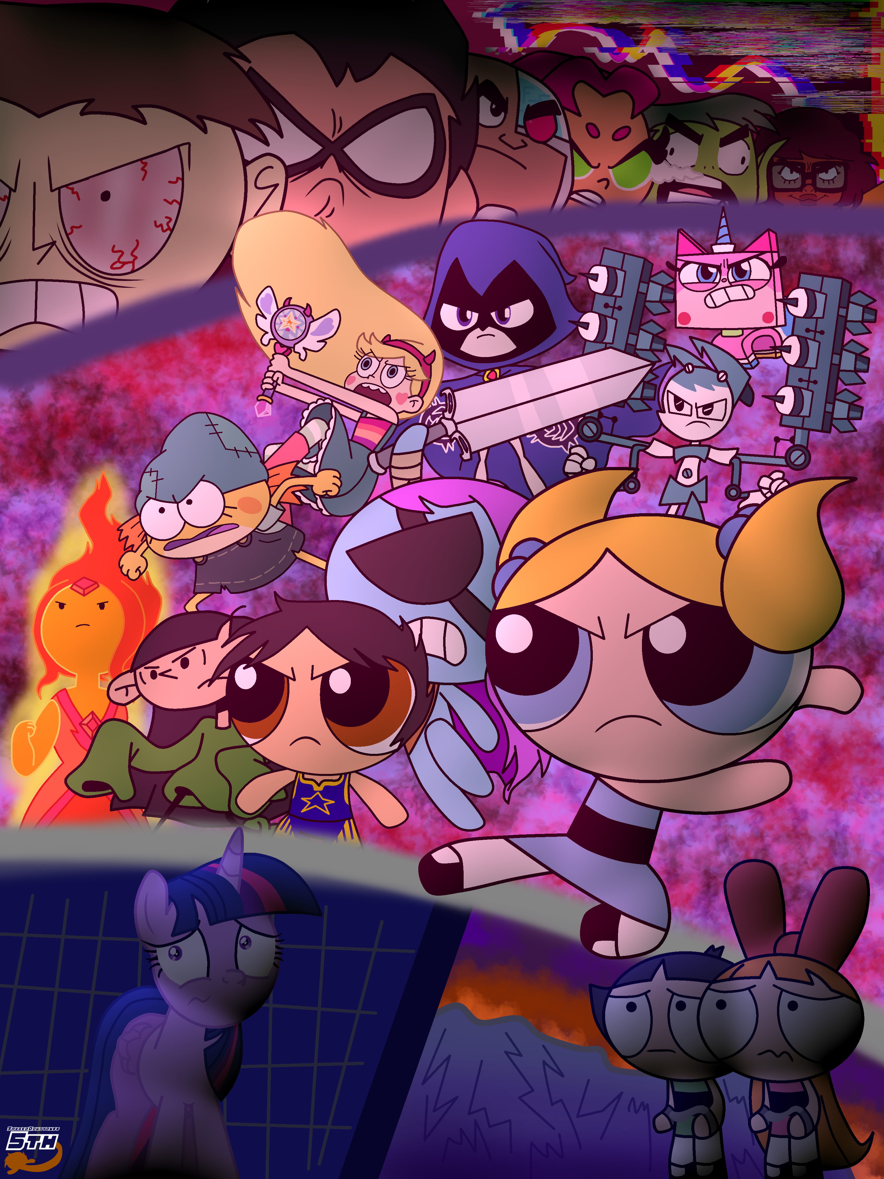 Sneak peek: Teen Titans meet the Powerpuff Girls for cartoon crossover