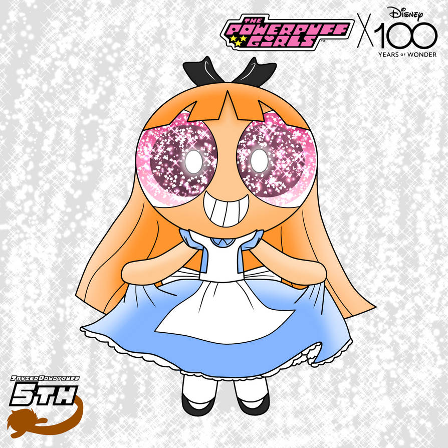 PPG X Disney100: Blossom: Alice by JavierRowdyruff on DeviantArt