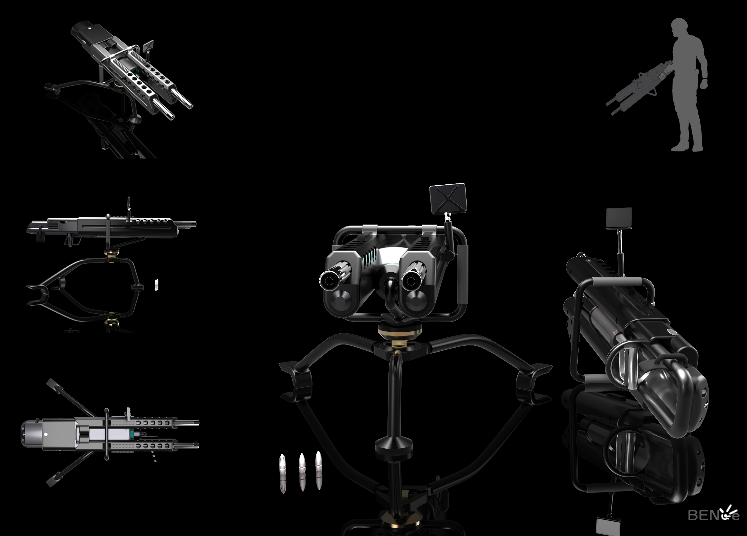 BENoe.P83.M3A 15MM CDD Machine Gun