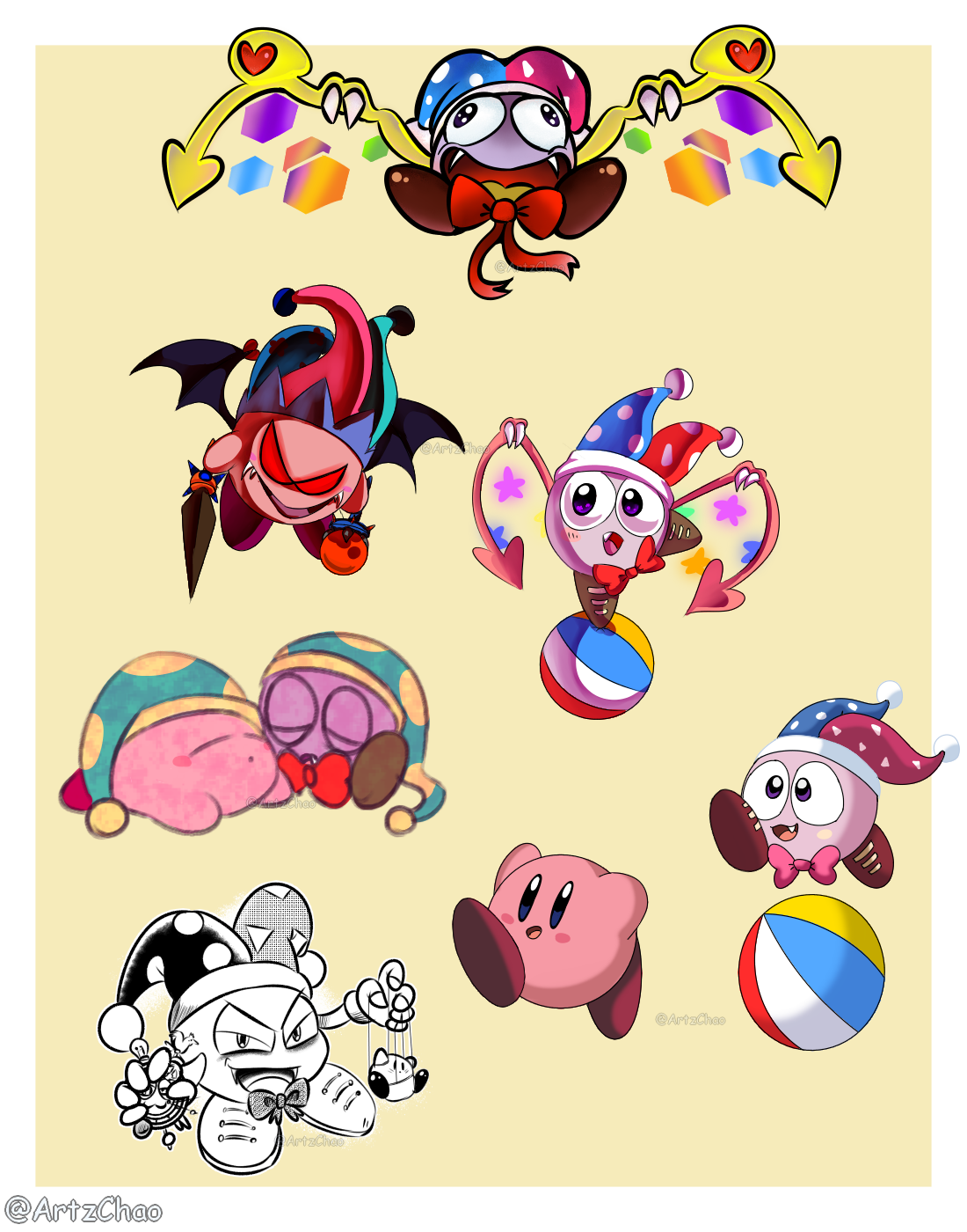 Marx and Kirby Drawings by Pokkikun on DeviantArt