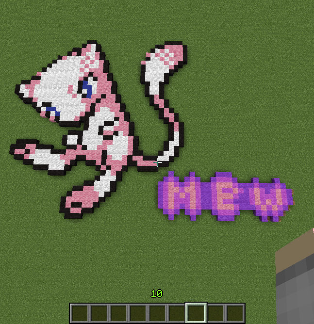 Mew Build Minecraft Mew...in Minecraft by kaylacbok on DeviantArt