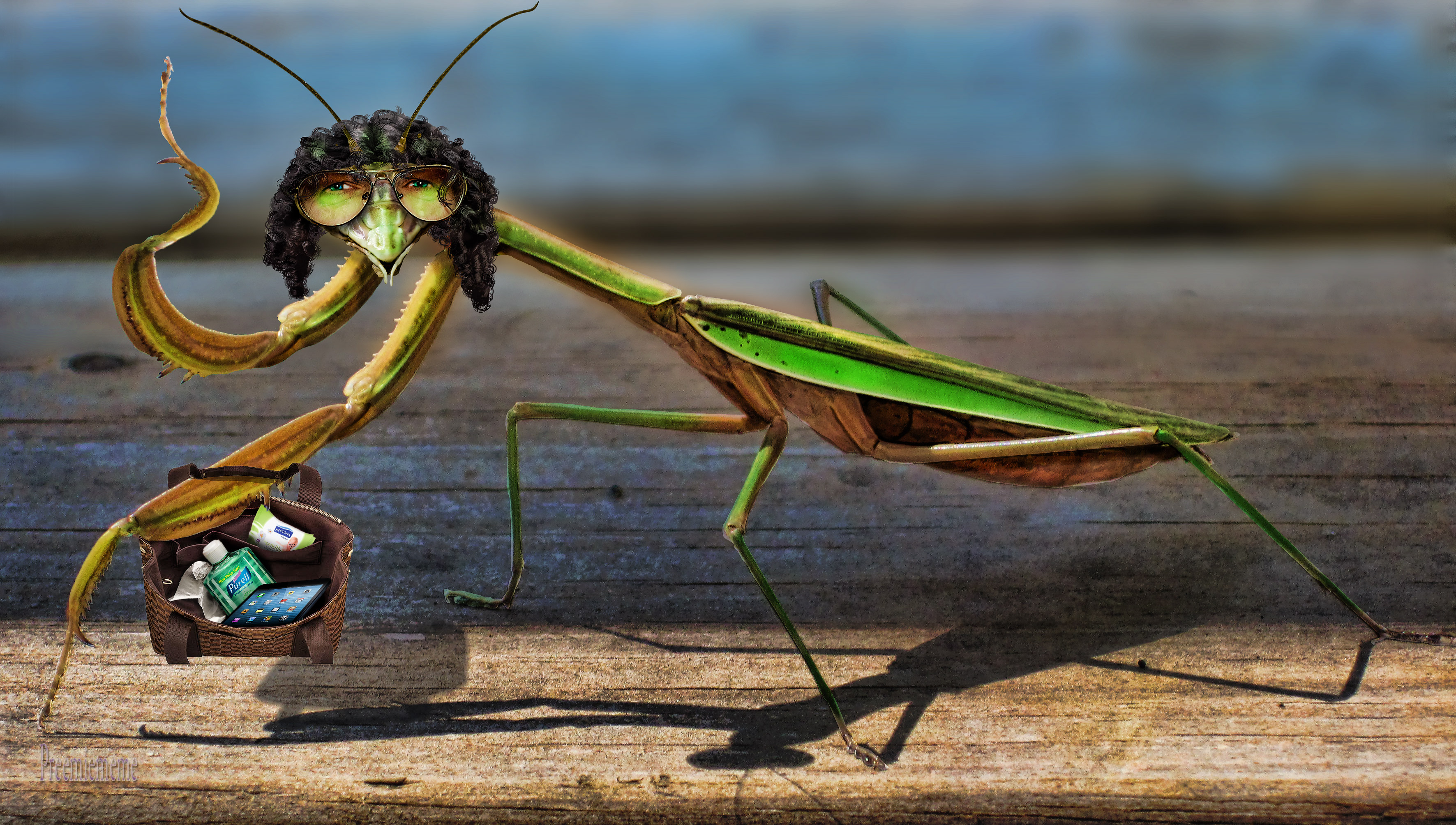 praying mantis Howard Stern