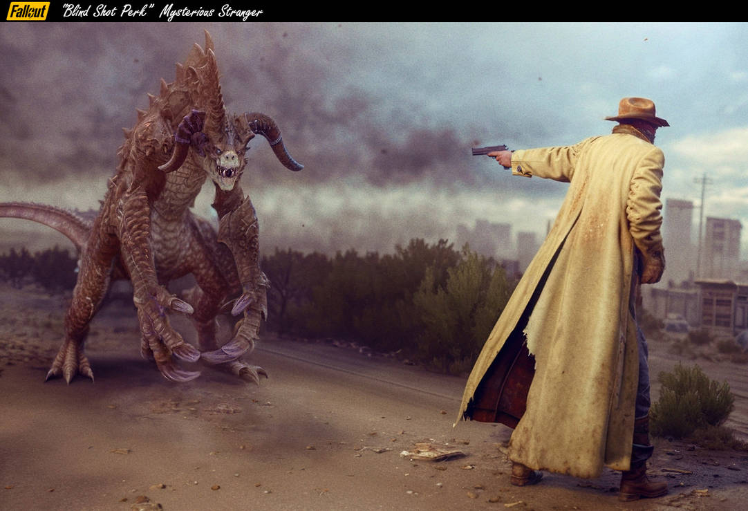 Fallout - Blind Shot Perk Mysterious Stranger by Bertoness on DeviantArt