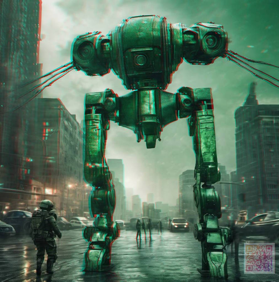 Battle bot strider 3D anaglyph by necroslyph on DeviantArt