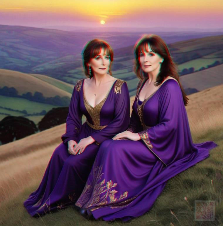 Moya Brennan and little sister Enya 3D anaglyph by necroslyph on DeviantArt
